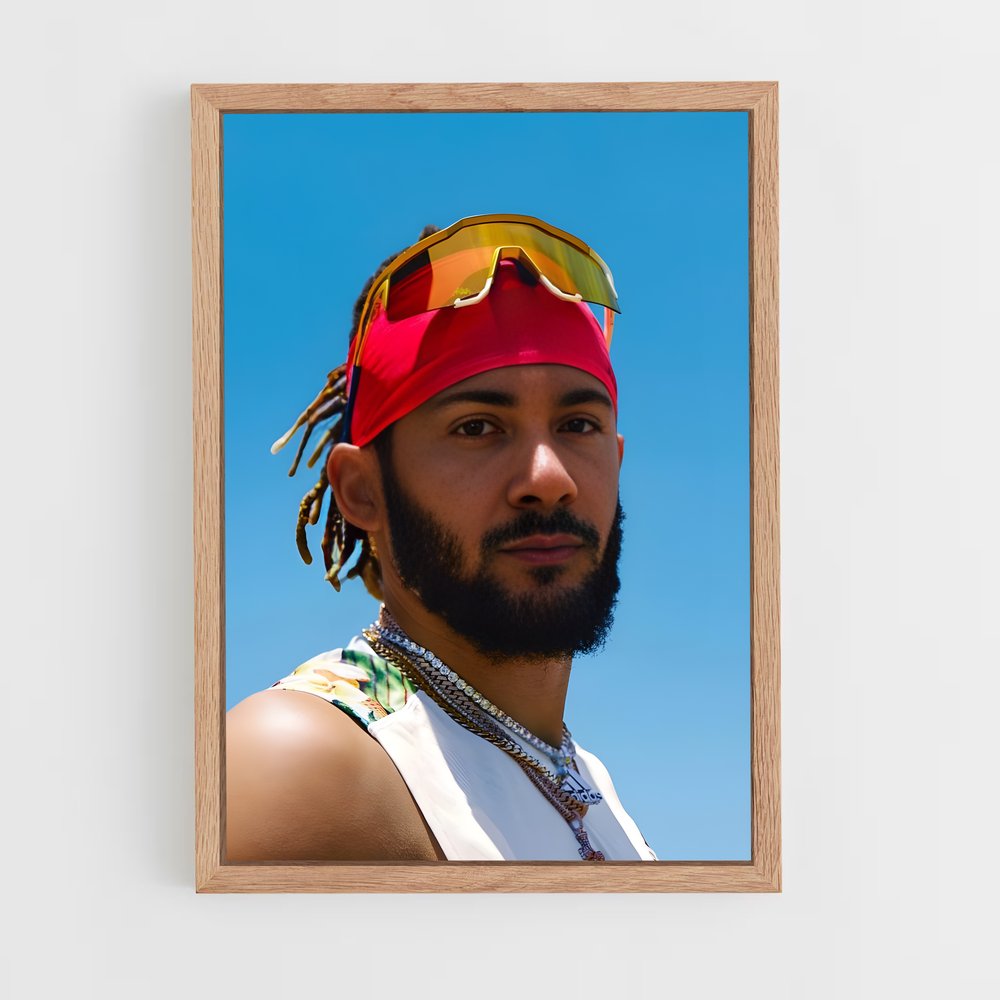 Poster Tatis en Rouge – affiche Baseball (vue 4)